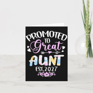 Promoted to Great Auntie 2027 Soon to Be Mum Card