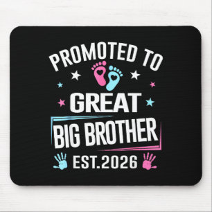 Promoted To Great Big Brother Est 2026  Mouse Pad