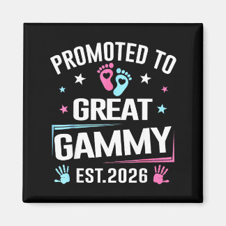 Promoted To Great Gammy Est 2026 Pregnancy Announc Magnet