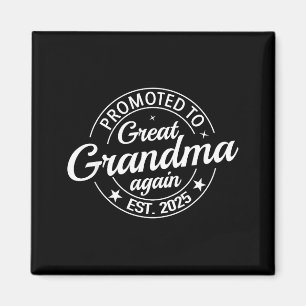 Promoted To Great Grandma Again 2025 Pregnancy Bab Magnet