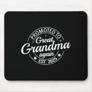 Promoted To Great Grandma Again 2025 Pregnancy Bab Mouse Pad