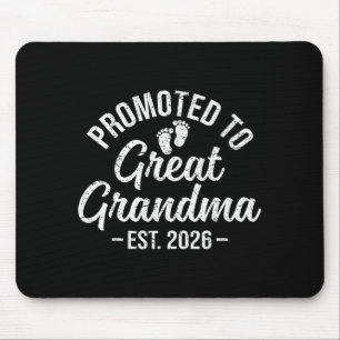 Promoted To Great Grandma Est 2026 First Time New  Mouse Pad
