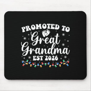 Promoted To Great Grandma Est 2026 First Time New  Mouse Pad