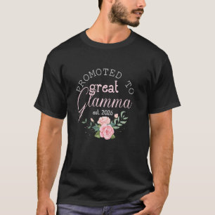 Promoted to Great Grandma Est. 2026 Gifts First Ti T-Shirt