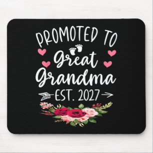 Promoted to Great Grandma Est 2027 Ft Time New Mouse Pad