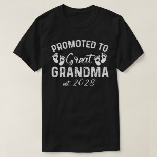 Promoted to Great Grandma Est 2028 T-Shirt