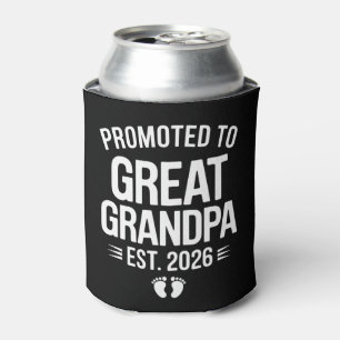 Promoted To Great Grandpa Est 2026 Pregnancy Baby Can Cooler