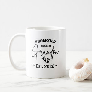 Promoted To Great Grandpa To Be Est 2026 Coffee Mug