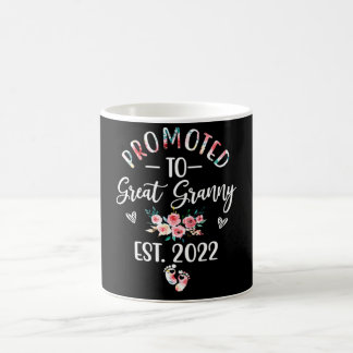 Promoted To Great Granny EST 2022 Coffee Mug