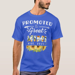 Promoted to Great Mimi Est 2023 Floral First Time  T-Shirt