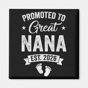 Promoted To Great Nana Est 2026 Pregnancy Announce Magnet