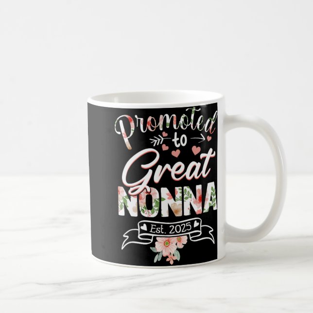 Promoted To Great Nonna Est 2025 First Time New Gr Coffee Mug (Right)