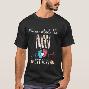 Promoted to HUGGY Est 2024 Pregnancy Christmas Soo T-Shirt