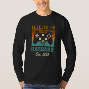 promoted to Husband 2023  Leveled up to Husband T-Shirt