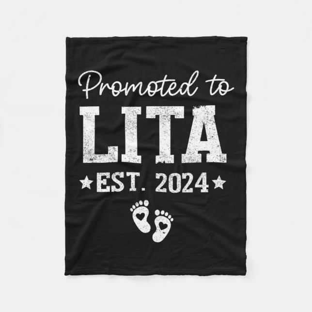 Promoted To Lita 2024 For Pregnancy Ba  Fleece Blanket (Front)