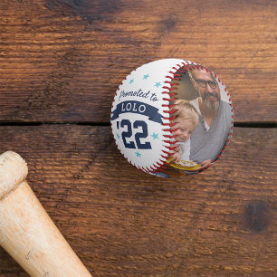 Promoted to Lolo   New Grandfather Photo Baseball