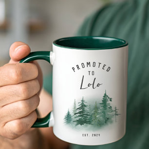 Promoted To Lolo Year Est. Mug