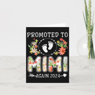 Promoted To Mimi Again Mothers Day Grandma Reveal  Card