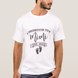Promoted to Mimi Est. 2025 Grandma-to-be T-Shirt