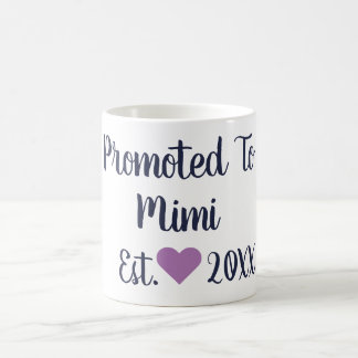 Promoted To Mimi Navy & Purple Mug