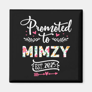 Promoted To Mimzy 2025 Cute Pregnancy Announcement Magnet