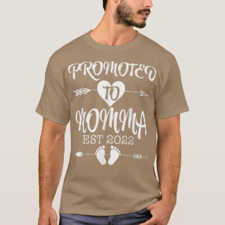Promoted To Momma EST 2022 Pregnancy Reveal  T-Shirt