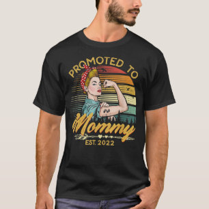 Promoted to Mommy Est 2022 Women Vintage First Tim T-Shirt