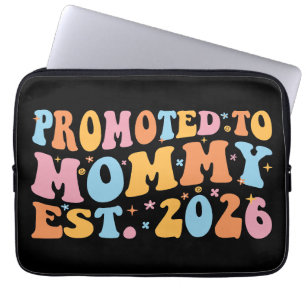 Promoted To Mommy Est. 2026 III Laptop Sleeve