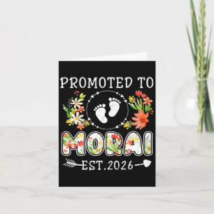 Promoted to morai 2026 flower first time grandma card
