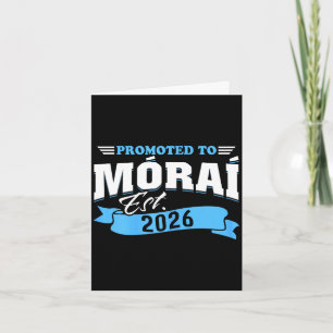 Promoted to morai est 2026 new grandma to be 26 card