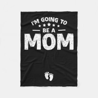 Promoted To Mummy Baby Announcement Im Going To Be Fleece Blanket