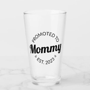 Promoted To Mummy Est. 2023 I Glass