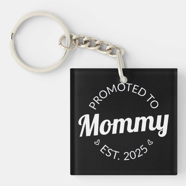 Promoted To Mummy Est. 2025 I Key Ring (Front)