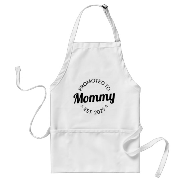 Promoted To Mummy Est. 2025 I Standard Apron (Front)