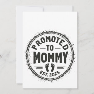 Promoted to Mummy Est. 2025 Pregnancy Announcement