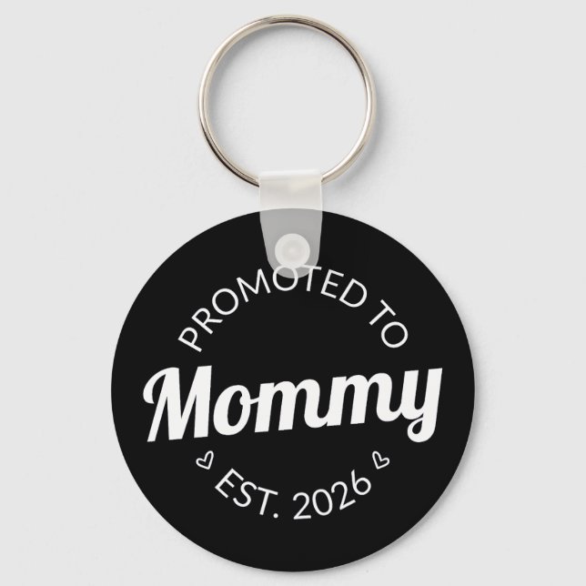 Promoted To Mummy Est. 2026 I Key Ring (Front)