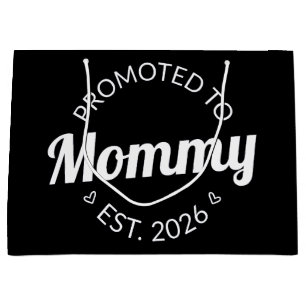 Promoted To Mummy Est. 2026 I Large Gift Bag