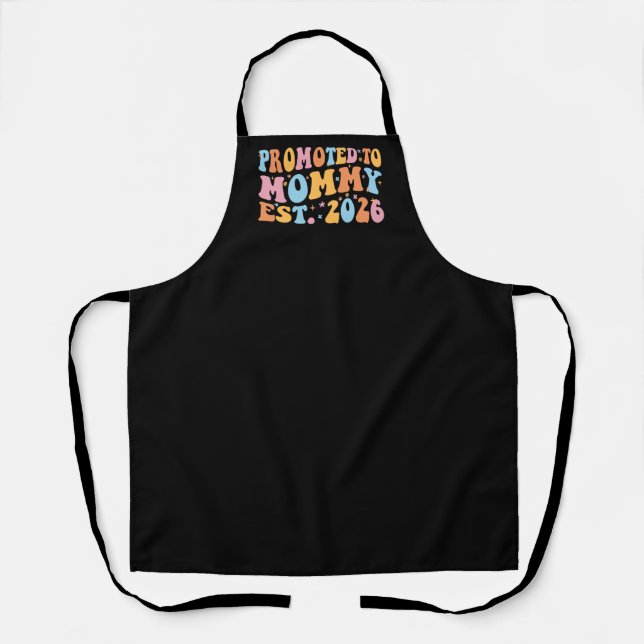 Promoted To Mummy Est. 2026 III Apron (Front)
