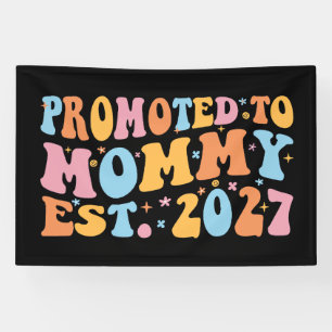 Promoted To Mummy Est 2027 New Mum Announcement Banner