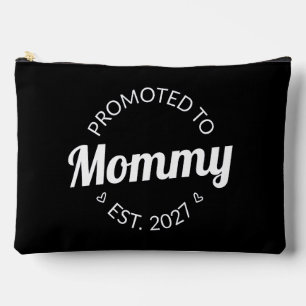 Promoted To Mummy Est 2027 New Mum Announcement I Accessory Pouch