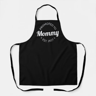 Promoted To Mummy Est 2027 New Mum Announcement I Apron