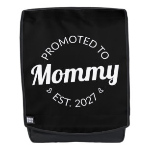 Promoted To Mummy Est 2027 New Mum Announcement I Backpack