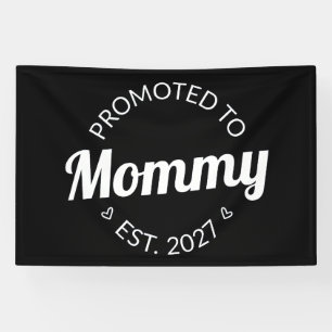 Promoted To Mummy Est 2027 New Mum Announcement I Banner
