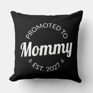 Promoted To Mummy Est 2027 New Mum Announcement I Cushion