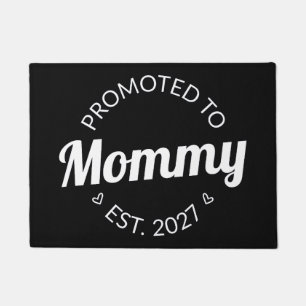 Promoted To Mummy Est 2027 New Mum Announcement I Doormat