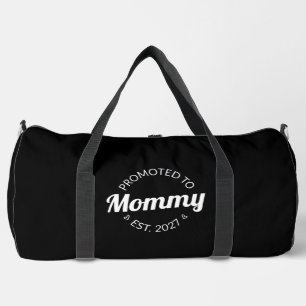 Promoted To Mummy Est 2027 New Mum Announcement I Duffle Bag
