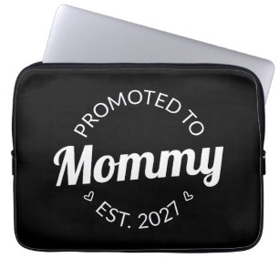 Promoted To Mummy Est 2027 New Mum Announcement I Laptop Sleeve