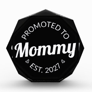 Promoted To Mummy Est 2027 New Mum Announcement I Photo Block