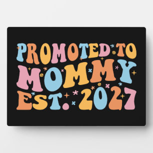 Promoted To Mummy Est 2027 New Mum Announcement Plaque