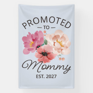 Promoted To Mummy Est 2027 New Mum Announcement VI Banner
